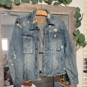 Raw Hem Denim Jacket